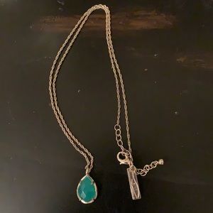 Kendra Scott Emerald Green Necklce
